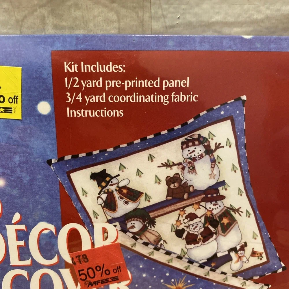VIP Cranston Christmas Pillow Kit - Makes 2 Frosty Friends Pillows 14 x 14